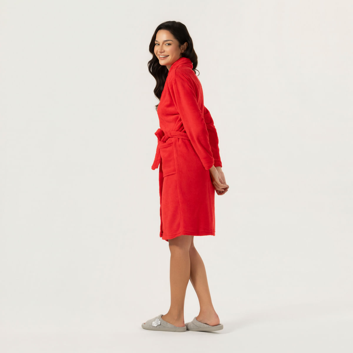 03 07 0117 Roupao Classic Vermelho Scarlet 019